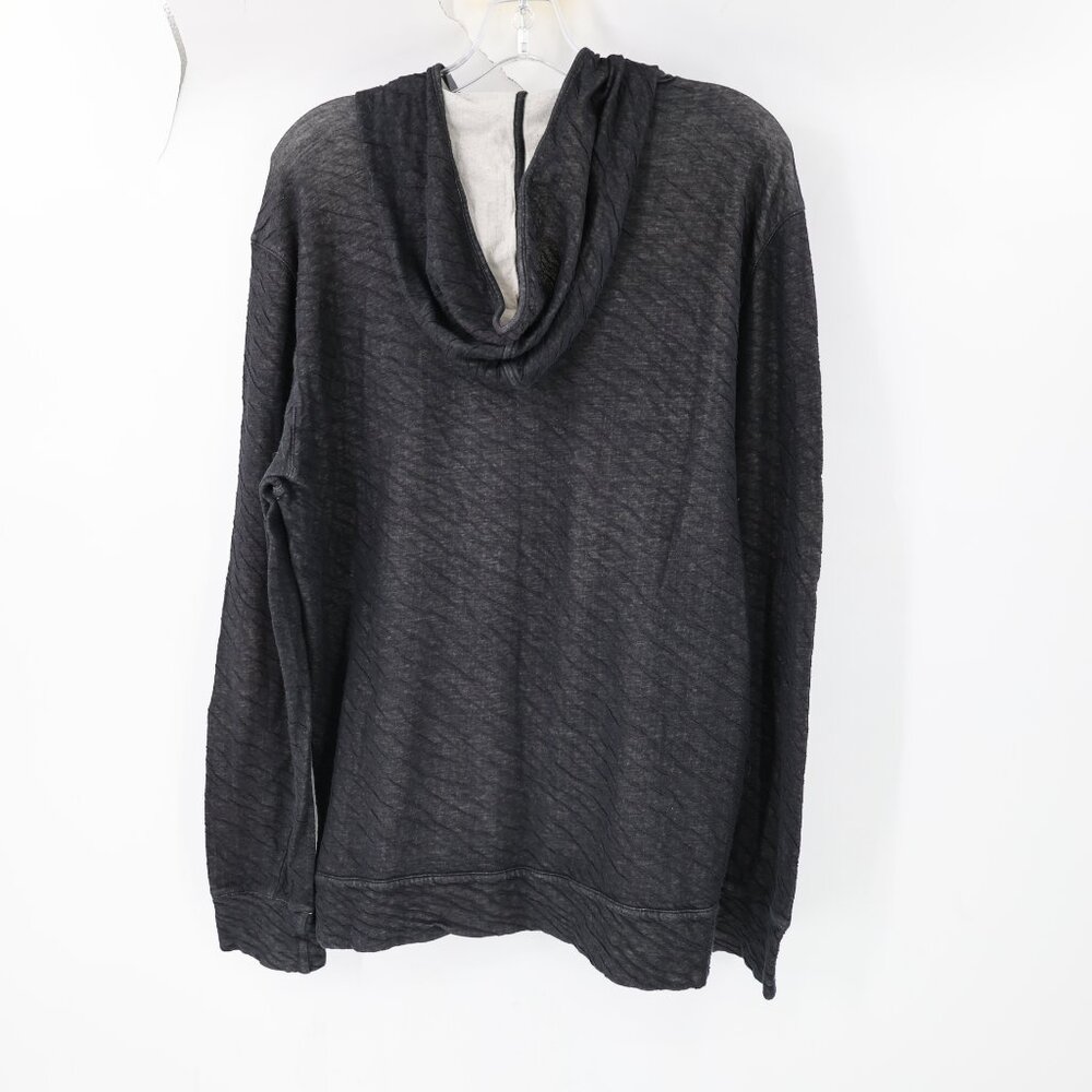 John Varvatos Hoodie Mens Large Cotton Stitch Long Sleeve Pullover textured - Picture 6 of 10
